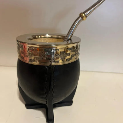 Mate Imperial Premium Calabaza + Bombilla Acero Inoxidable