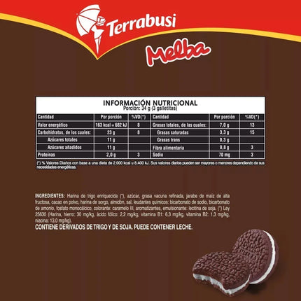 Galletitas Dulces Terrabusi Melba, 120 g (pack 3 unidades)