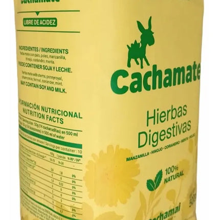 Yerba Cachamate Hierbas Digestivas, 500 g / 17,63 oz (Paquete Amarillo)