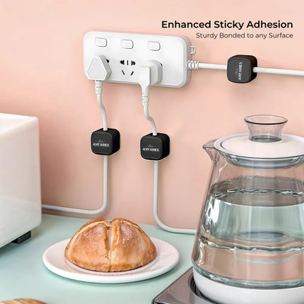 Cables Organizadores Adhesivo Iman Soporte Clips Escritorio (18 unidades)