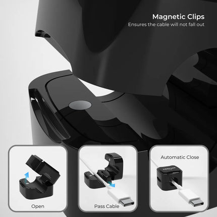 Cables Organizadores Adhesivo Iman Soporte Clips Escritorio (18 unidades)