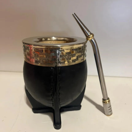 Mate Imperial Premium Calabaza + Bombilla Acero Inoxidable