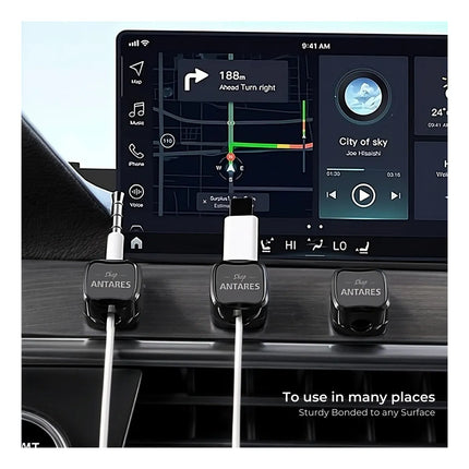 Cables Organizadores Adhesivo Iman Soporte Clips Escritorio (18 unidades)