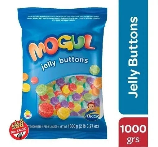 Gomitas Mogul Jelly Buttons Sin TACC, 1 kg / 35,27 oz