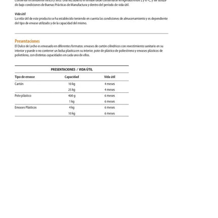 Dulce de Leche Vacalin Repostero Más Espeso Para Pastelería, 10 kg / 22 lb