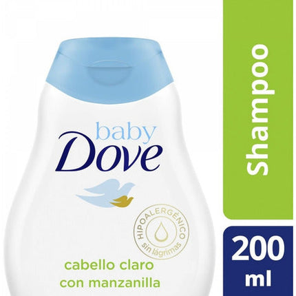 Shampoo baby Dove Humectacion requerida Cabello Claro, 200 ml / 6,76 oz