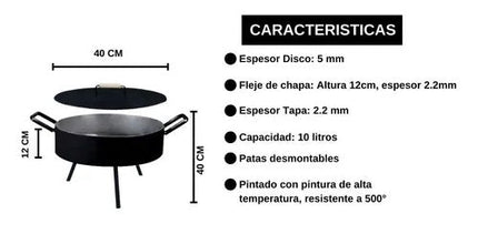 Disco Arado - 40 cm Ø