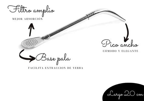 Bombilla de Mate Pico de Loro Paleta