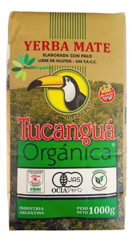 Yerba Mate Orgánica Tucanguá Sin TACC 1 kg – Envío internacional