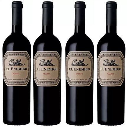 Combo x4 El Enemigo Malbec 750ml vino tinto Aleanna Mendoza – Envío internacional