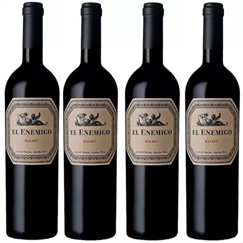 Combo x4 El Enemigo Malbec 750ml vino tinto Aleanna Mendoza – Envío internacional