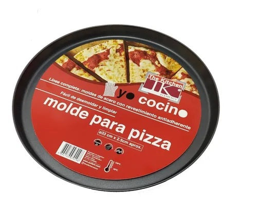 Pizzera asadera Antiadherente Negra