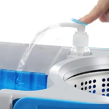 Balde trapeador de piso con mopa regulable 7 L