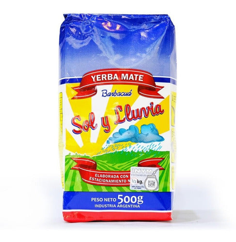 Yerba mate Sol y Lluvia Barbacua , 500 g / 17,63 oz
