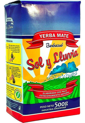 Yerba mate Sol y Lluvia Barbacua , 500 g / 17,63 oz