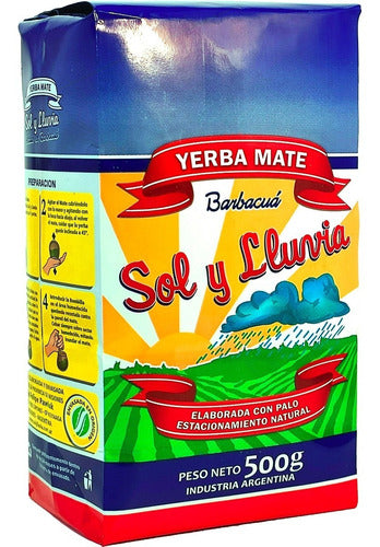 Yerba mate Sol y Lluvia Barbacua , 500 g / 17,63 oz