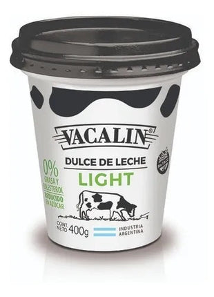 Dulce de Leche Light Vacalín 400 g Sin TACC – Envío internacional