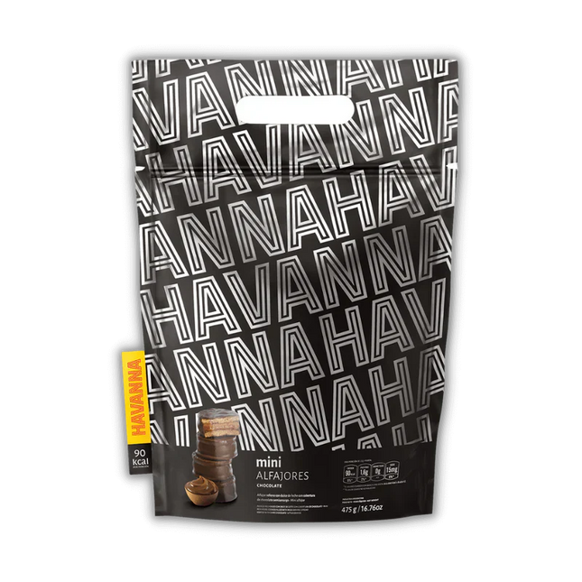 Mini Alfajores de Chocolate Havanna 475 g – Bolsa x19 unidades – Click & Foods