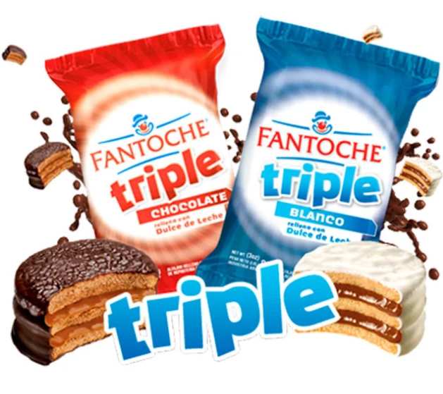 Fantoche Alfajor Triple Chocolate Negro y Blanco 85 g – Envío internacional