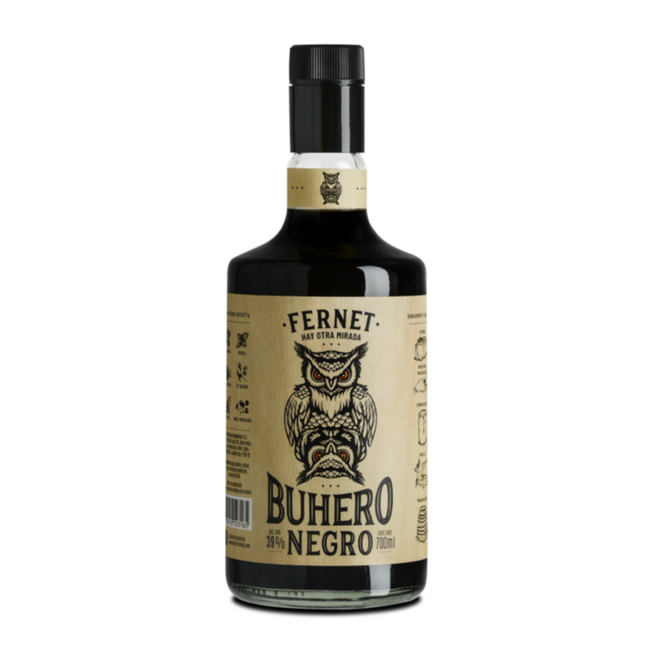 Fernet Buhero Artesanal 700 ml 23.7 oz fernet argentino premium con sabor herbal y amargo ideal con cola