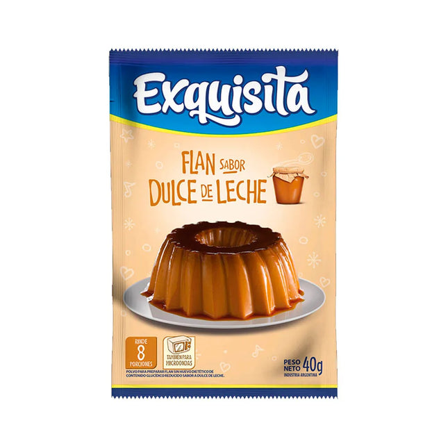 Flan sabor dulce de leche Exquisita, 40 g / 1,41 oz