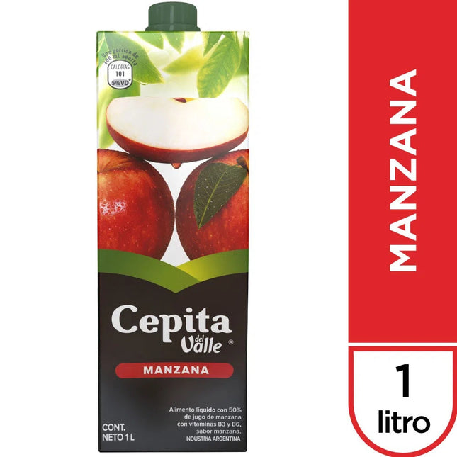 Cepita del Valle Apple flavor juice, 1 L / 35.27 oz