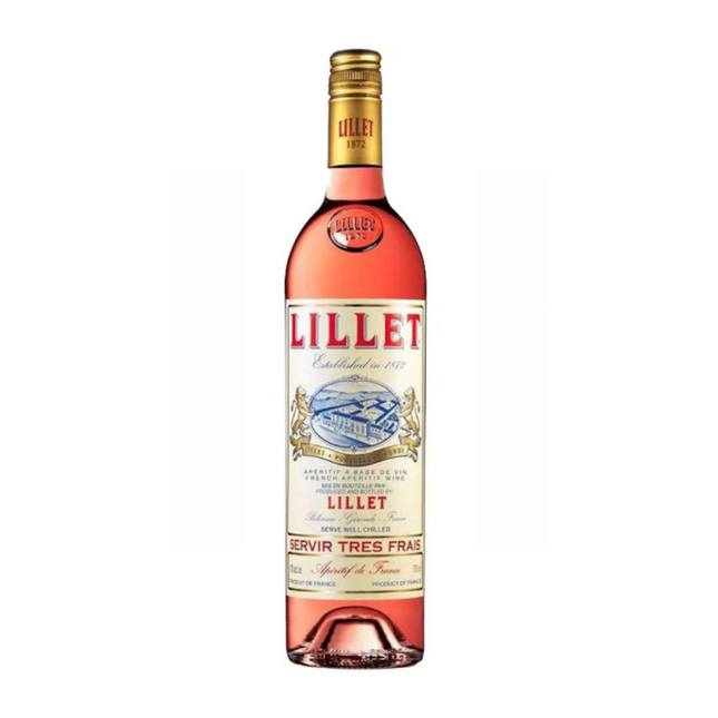Lillet Rosé Aperitivo 750 ml 25.3 oz vino francés aromatizado fresco floral con notas de frutos rojos y cítricos ideal para cocktails Rosé Tonic y Spritz