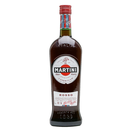 Martini Rosso Aperitivo 1000 ml 33.8 oz vermut italiano rojo dulce y aromático ideal para cocktails Negroni y Americano