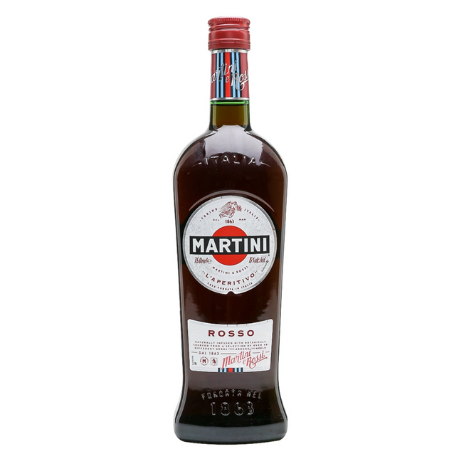 Martini Rosso Aperitivo 1000 ml 33.8 oz vermut italiano rojo dulce y aromático ideal para cocktails Negroni y Americano