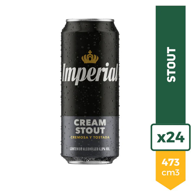 Imperial Cream Stout 473 ml – Pack x24 Latas – Envío internacional