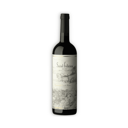 Saint Felicien Vino Malbec 750 ml – vino argentino premium de Mendoza con notas de frutas rojas, especias y final elegante