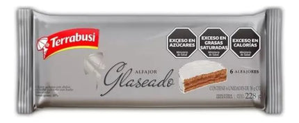 Alfajor Terrabusi Glaseado de Dulce de Leche, 38 g / 1,76 oz (Paquete de 6)
