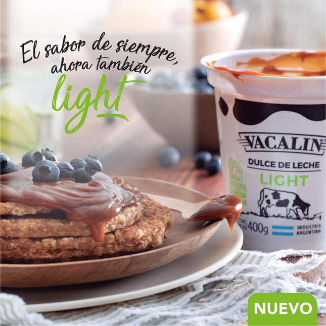 Dulce de Leche Vacalin Light sin TACC, 400 g / 14,10 oz