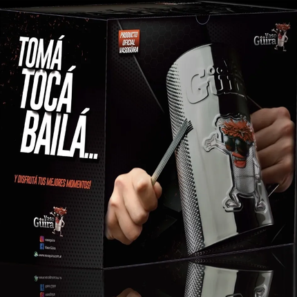 Vasogüira Fernet Pro con Raspador (Vaso Guira)