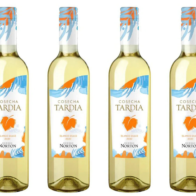 Combo x4 Norton Cosecha Tardía Chardonnay 750 ml – Vino blanco dulce argentino con envío internacional