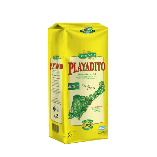 Yerba Mate Playadito Con Palo 500 g / 17,63 oz – Yerba Tradicional Argentina Suave