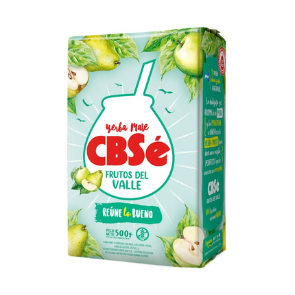 Yerba Mate CBSe Frutos del Valle Pera 500 g – Yerba saborizada frutal argentina