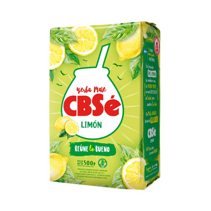 Yerba Mate CBSe Limón 500 g – Yerba saborizada cítrica argentina