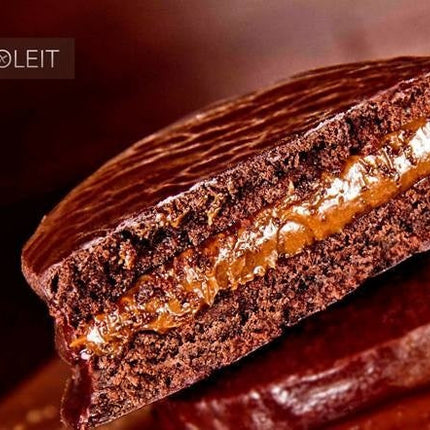 Alfajores Chocolate con Dulce de Leche Sin TACC Chocoleit, 50 g / 1,76 oz (Caja de 12)