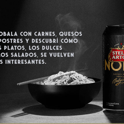 Cerveza negra Premium Stella Artois Noire, 473 cc / 99,88 oz  (Pack de 6)