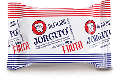 Jorgito Fruit Alfajor White Chocolate, 50g (box of 12)