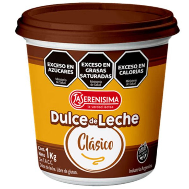 Dulce de Leche La Serenísima Clásico 1 kg Sin TACC – Envío internacional