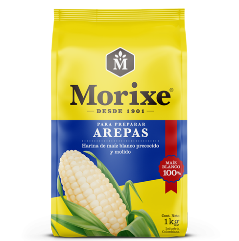 Harina de Maíz Blanca Morixe, 1 kg / 35,27 oz