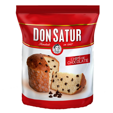 Pan Dulce con chips de Chocolate Don Satur, 400 g / 14,10 oz