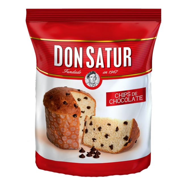 Pan Dulce con chips de Chocolate Don Satur, 400 g / 14,10 oz