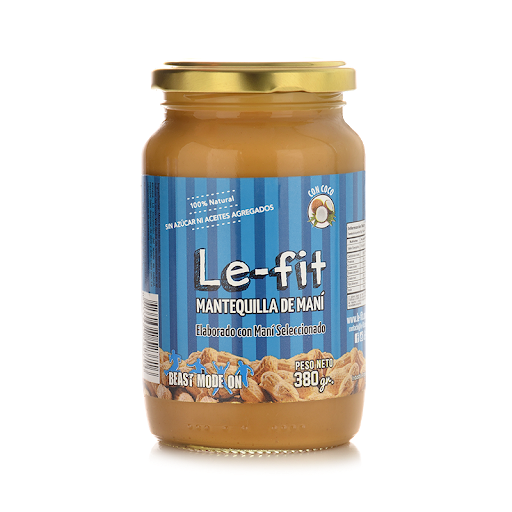 Mantequilla de maní sabor Coco Le-fit, 380 g / 13,40 oz