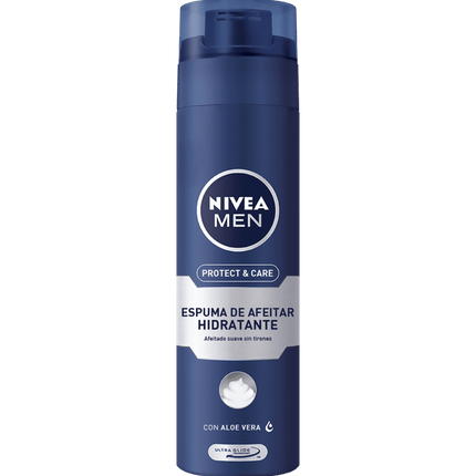 Espuma de afeitar Nivea Men Hidratante (Azul), 200 g / 7,05 oz