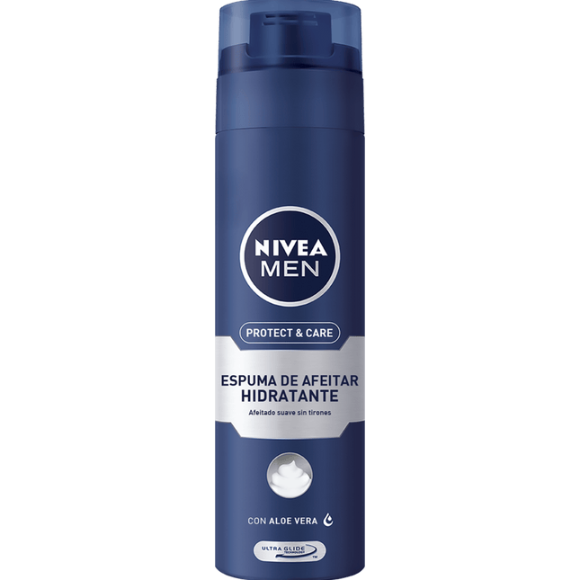 Espuma de afeitar Nivea Men Hidratante (Azul), 200 g / 7,05 oz