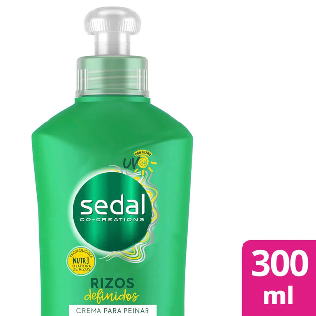 Crema para Peinar Rizos definidos Sedal, 300 ml / 10,58 oz