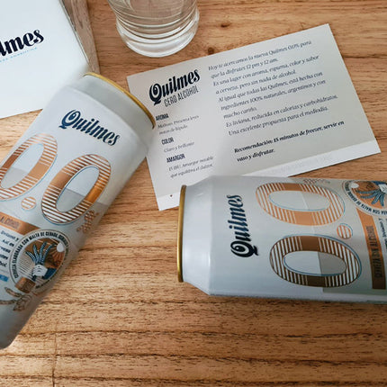 Cerveza Sin Alcohol Quilmes, 473 ml / 99,88 oz (pack de 6)